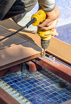 Composite Deck by Pool Simi Valley